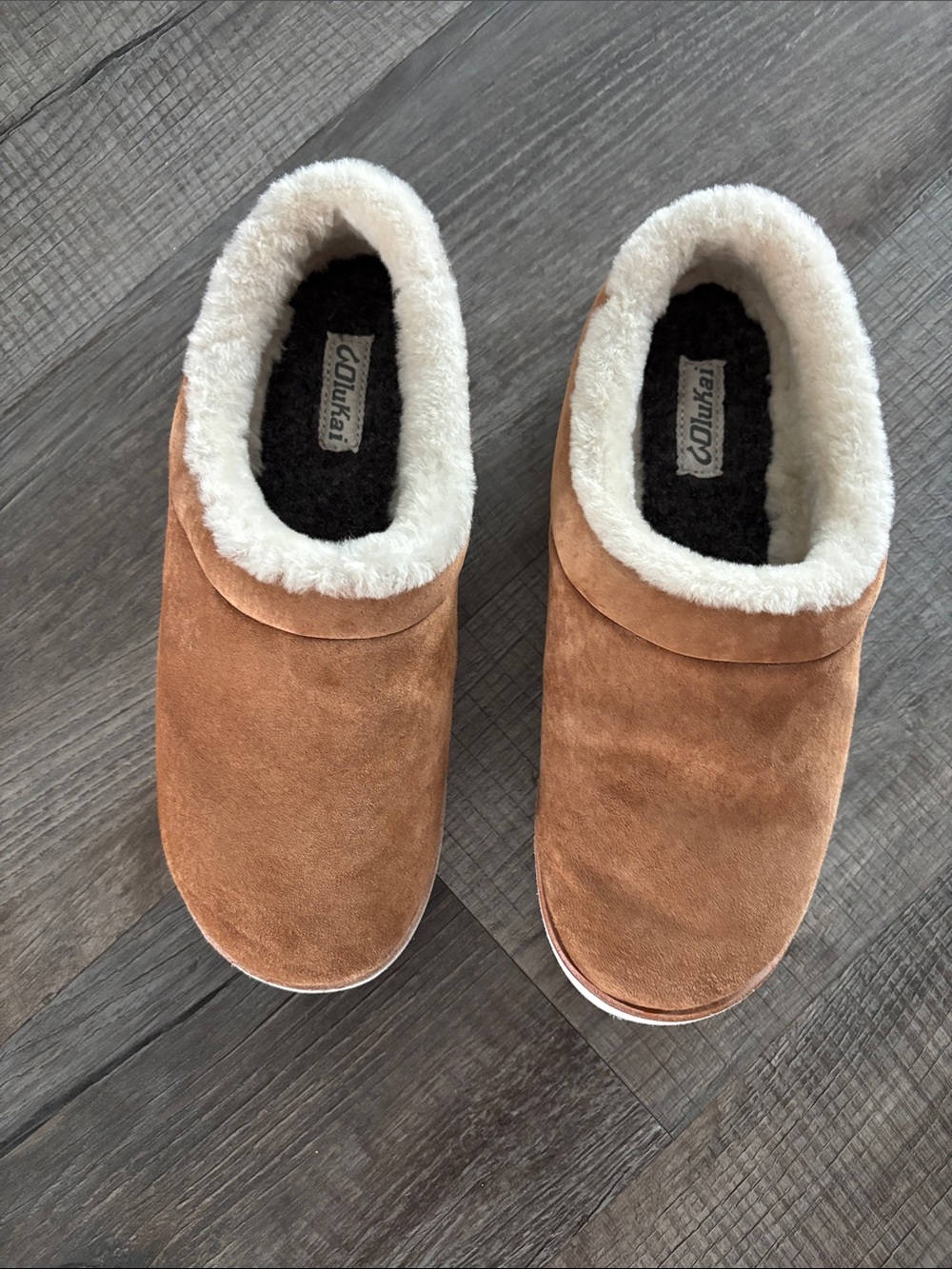 Olukai Leather Tan Slipper Women’s 8 Preowned